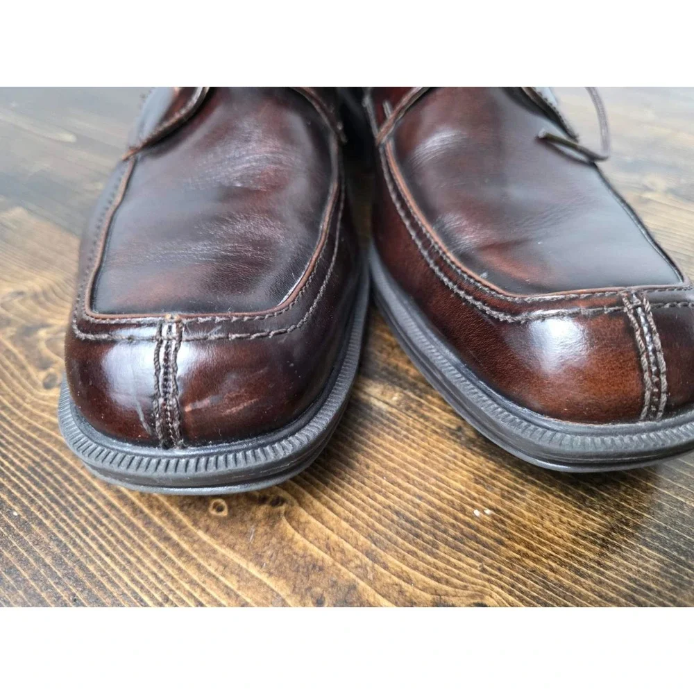 Florsheim Billings Men's 10 D Shoes Brown Leather Derby Square Toe Oxford‎ 13113